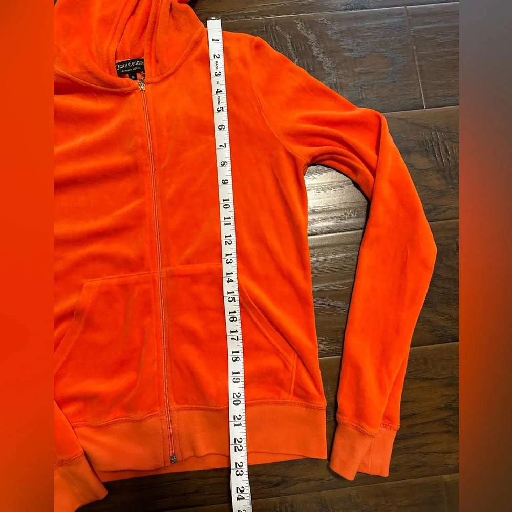 Juicy Couture Orange Velour Jacket - Picture 9 of 9